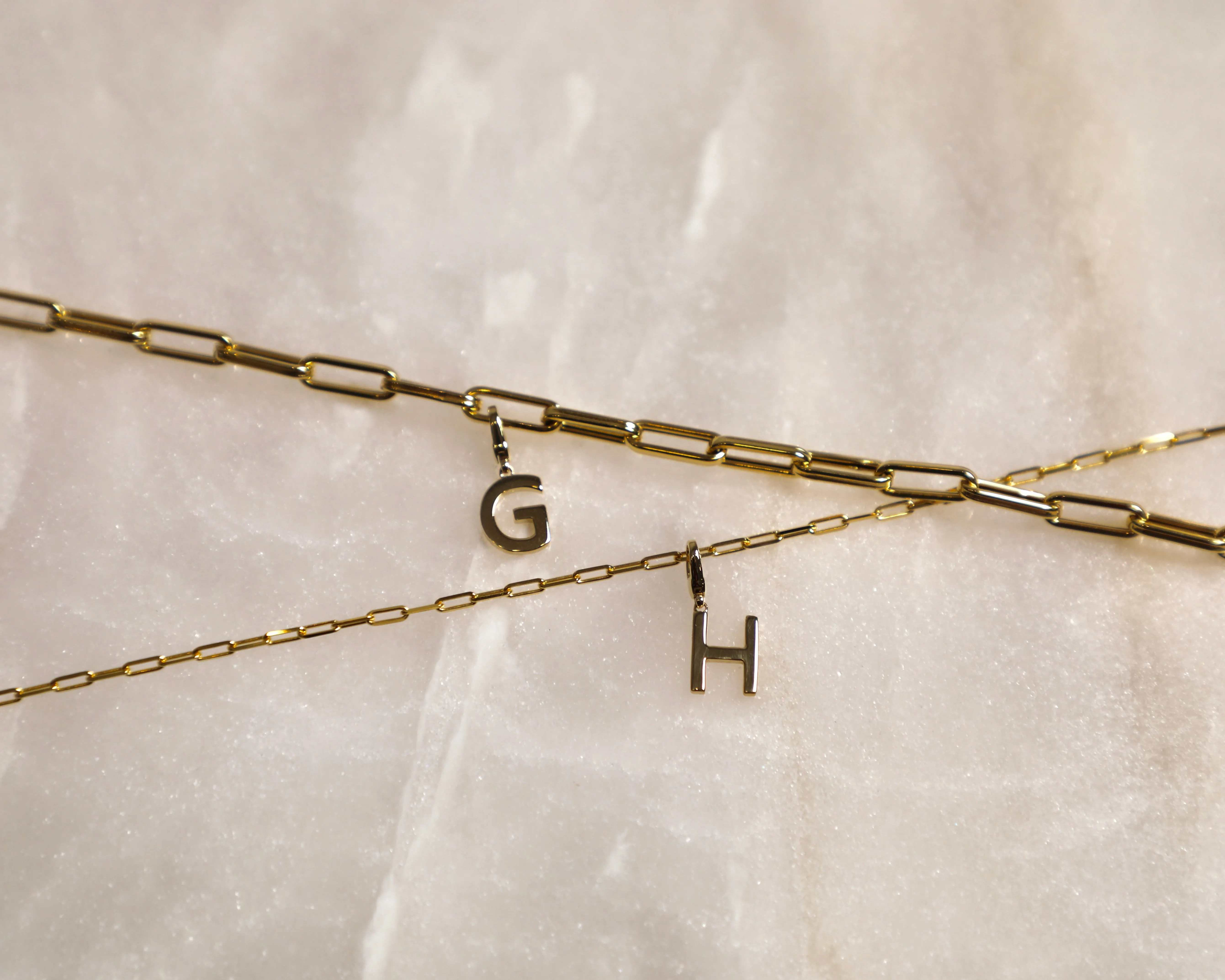 Alphabet Charm /9K and 18K Solid Gold - Yellow Gold sold by Nyrelle Jewelry