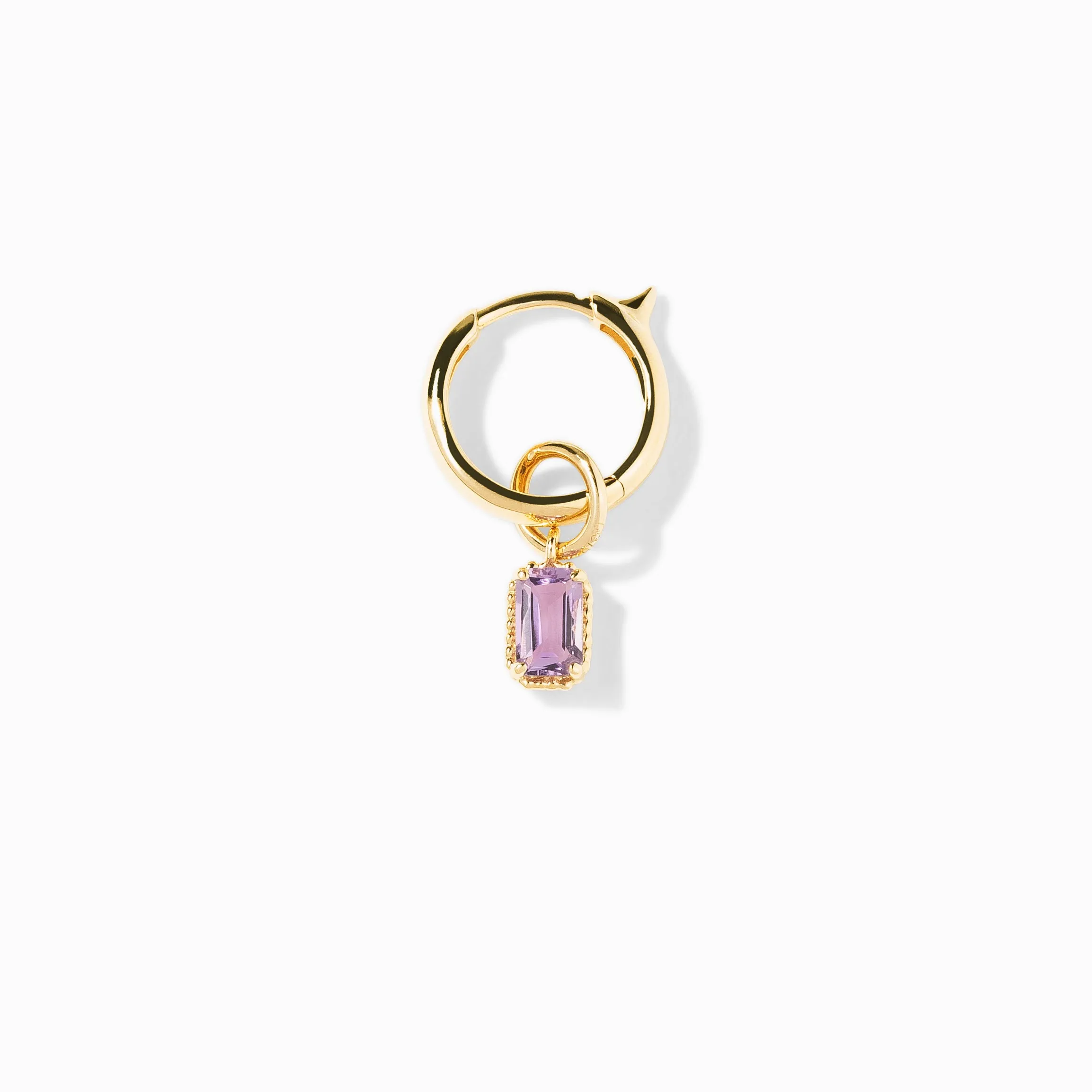 Emerald Cut Hoop Charm sold by Nyrelle Jewelry product image thumbnail 2