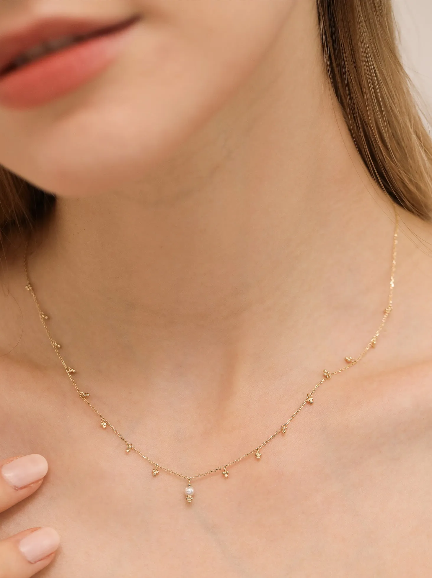 Fresh Water Pearl Set / 9K Solid Gold sold by Nyrelle Jewelry product image thumbnail 5