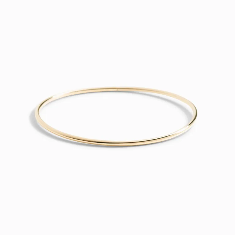 Seamless Bangle / 9K and 18K Solid Gold sold by Nyrelle Jewelry