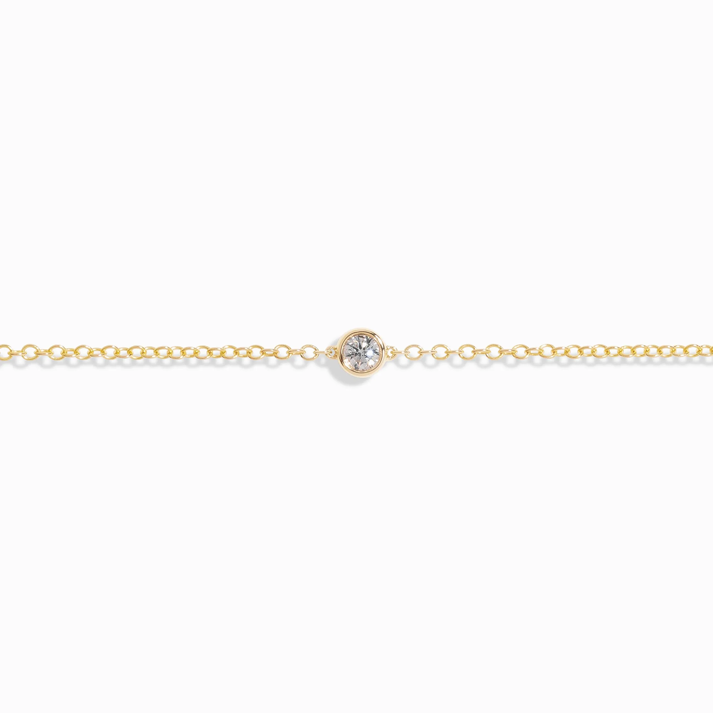 Premium Bezel Diamond Bracelet - XL / 9K and 18K Solid Gold sold by Nyrelle Jewelry