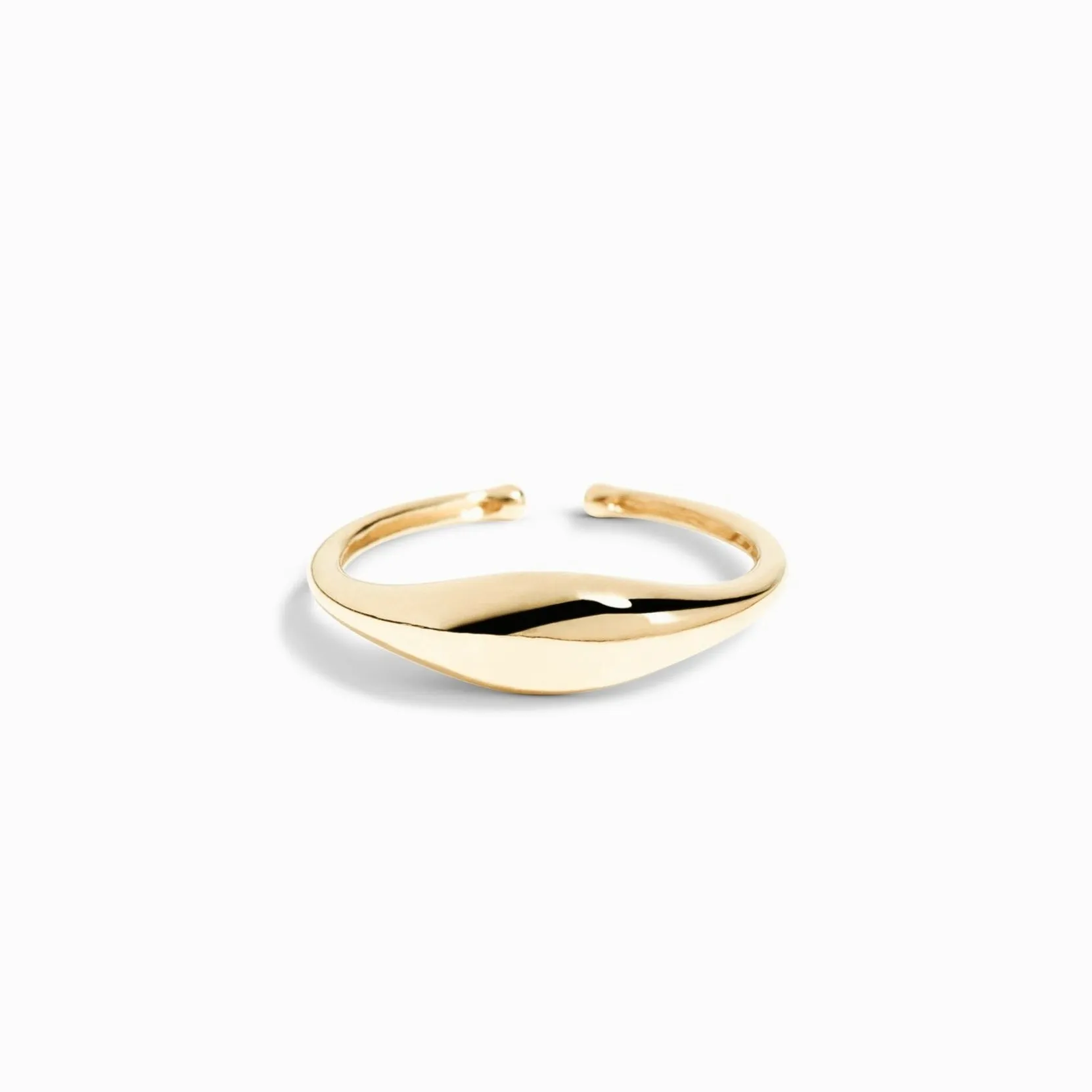 Ava Dome Ring for Adults / 9K and 18K Solid Gold sold by Nyrelle Jewelry