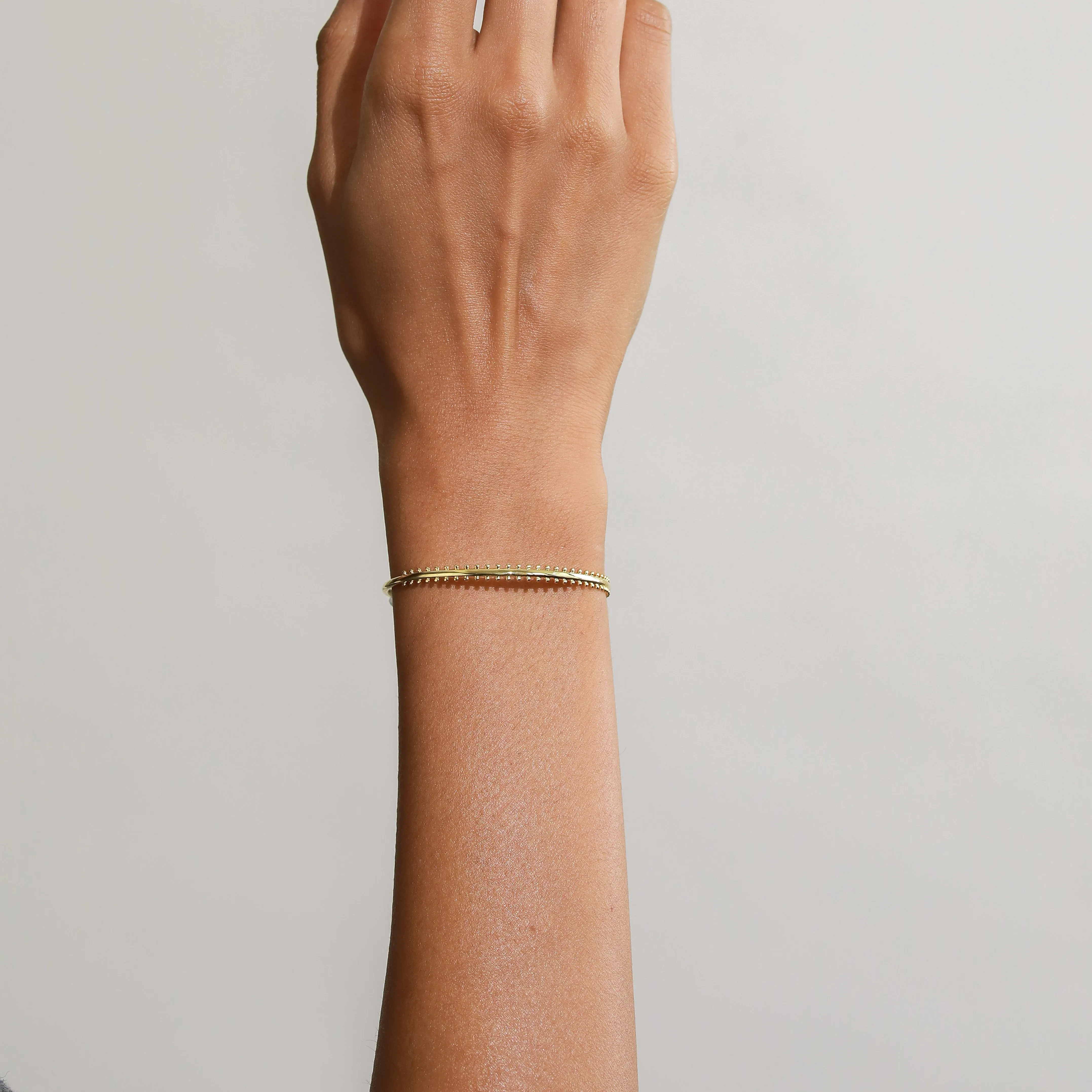 Mini Bead Bangle / Vermeil sold by Nyrelle Jewelry product image thumbnail 4