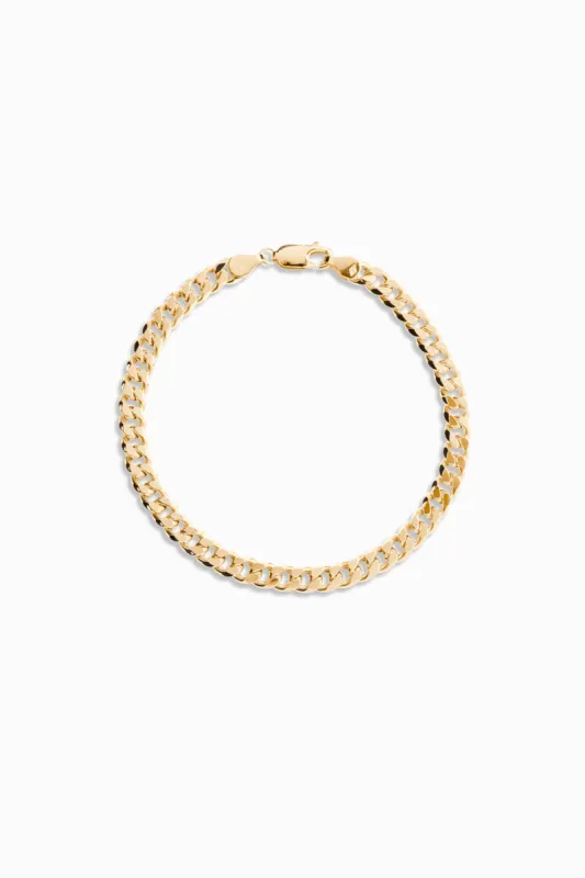 Statement Omega Chain Bracelet (Men's) / 18K Solid Gold sold by Nyrelle Jewelry