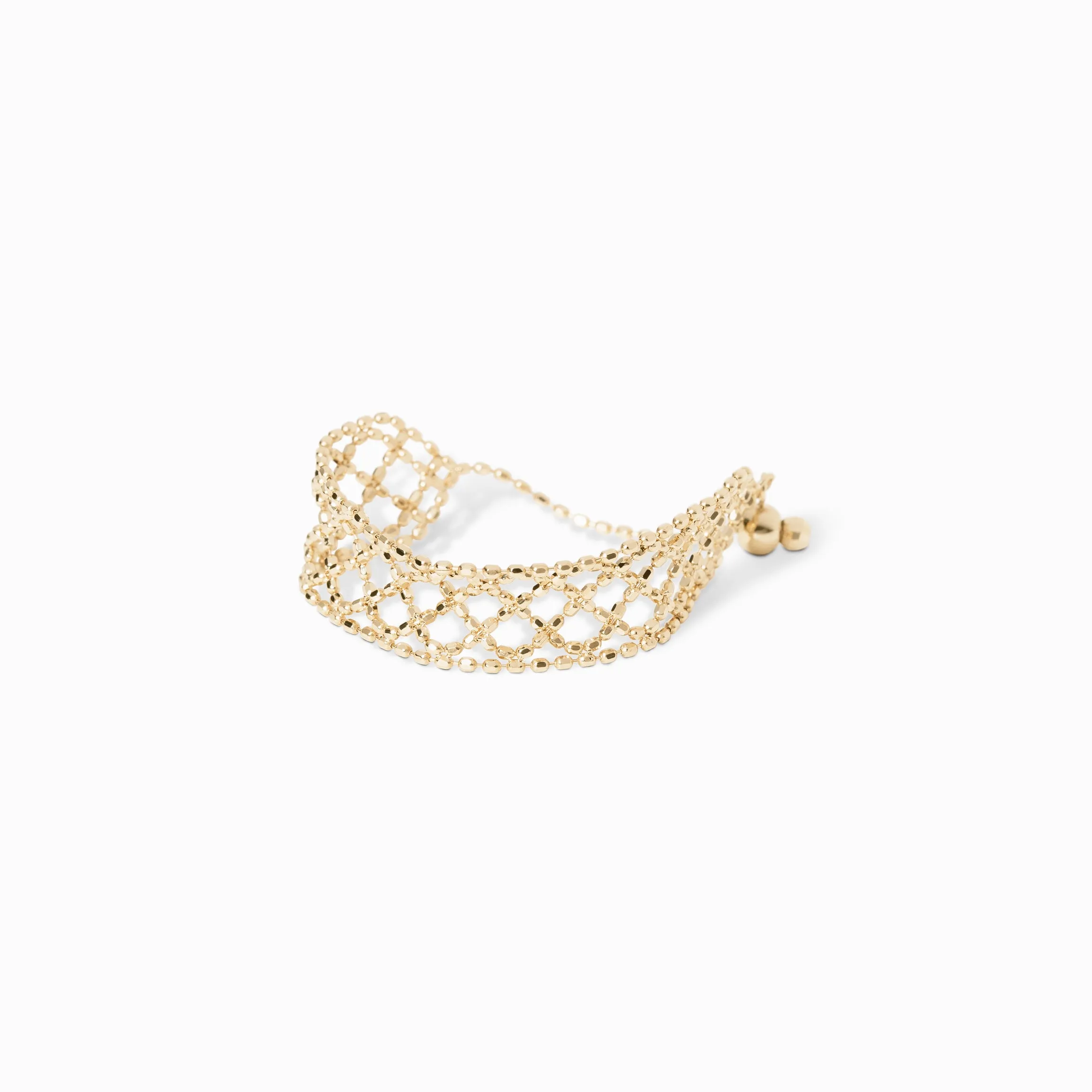 Braided Lace Wide Ring / 18K Solid Gold sold by Nyrelle Jewelry