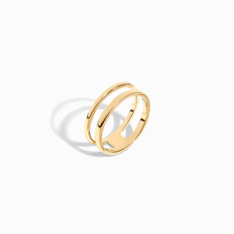 Double Line Ring / Vermeil sold by Nyrelle Jewelry