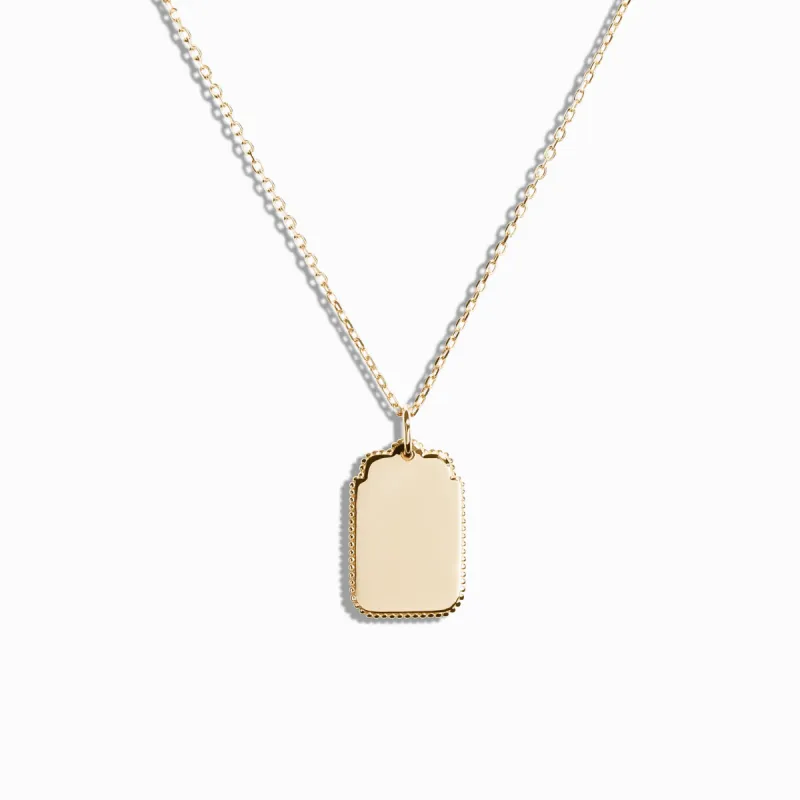 Hallmark Necklace / 9K and 18K Solid Gold sold by Nyrelle Jewelry