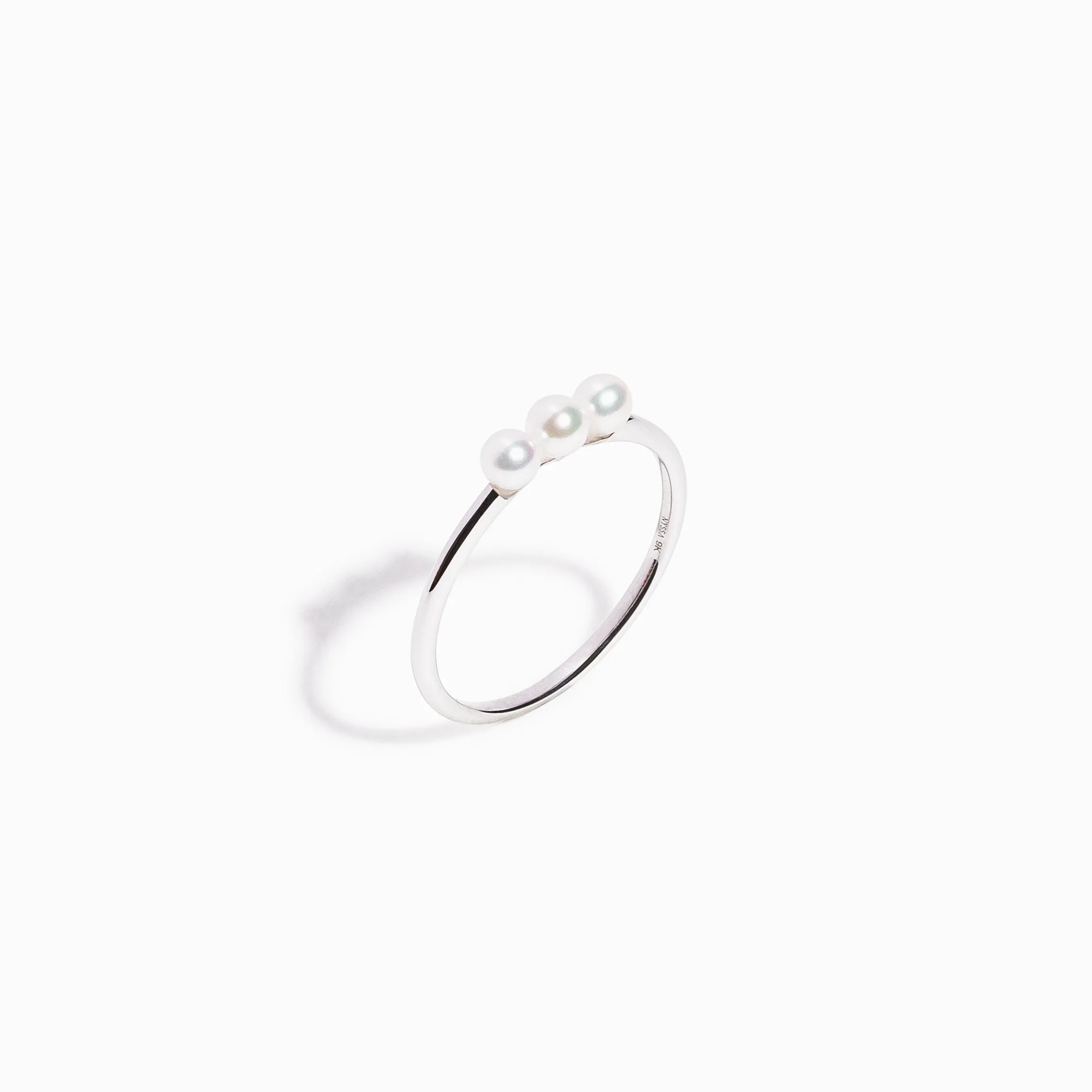 Pearlet Trio Ring / 9K and 18K Solid Gold sold by Nyrelle Jewelry product image thumbnail 3