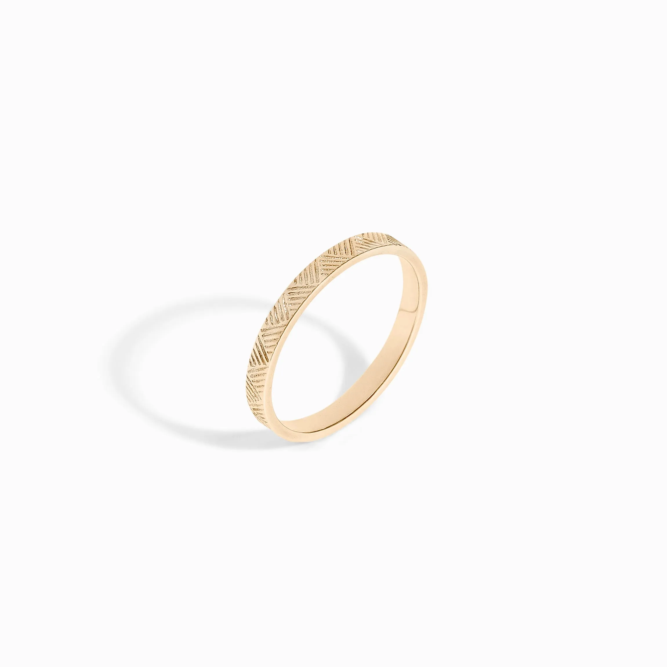 Line Pattern Ring / 9K and 18K Solid Gold sold by Nyrelle Jewelry