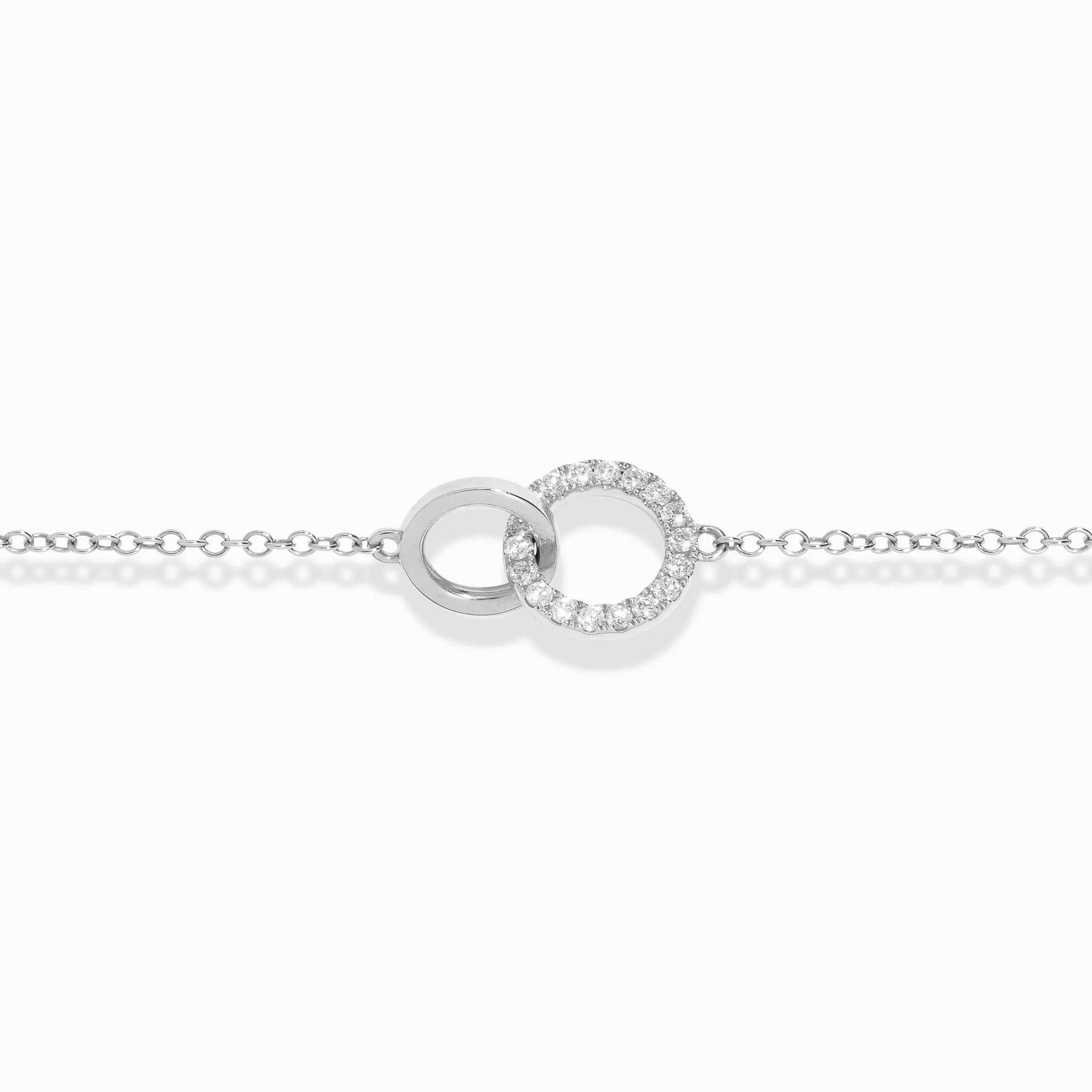 Infinity Pavé Diamond Bracelet / 9K and 18K Solid Gold sold by Nyrelle Jewelry product image thumbnail 2