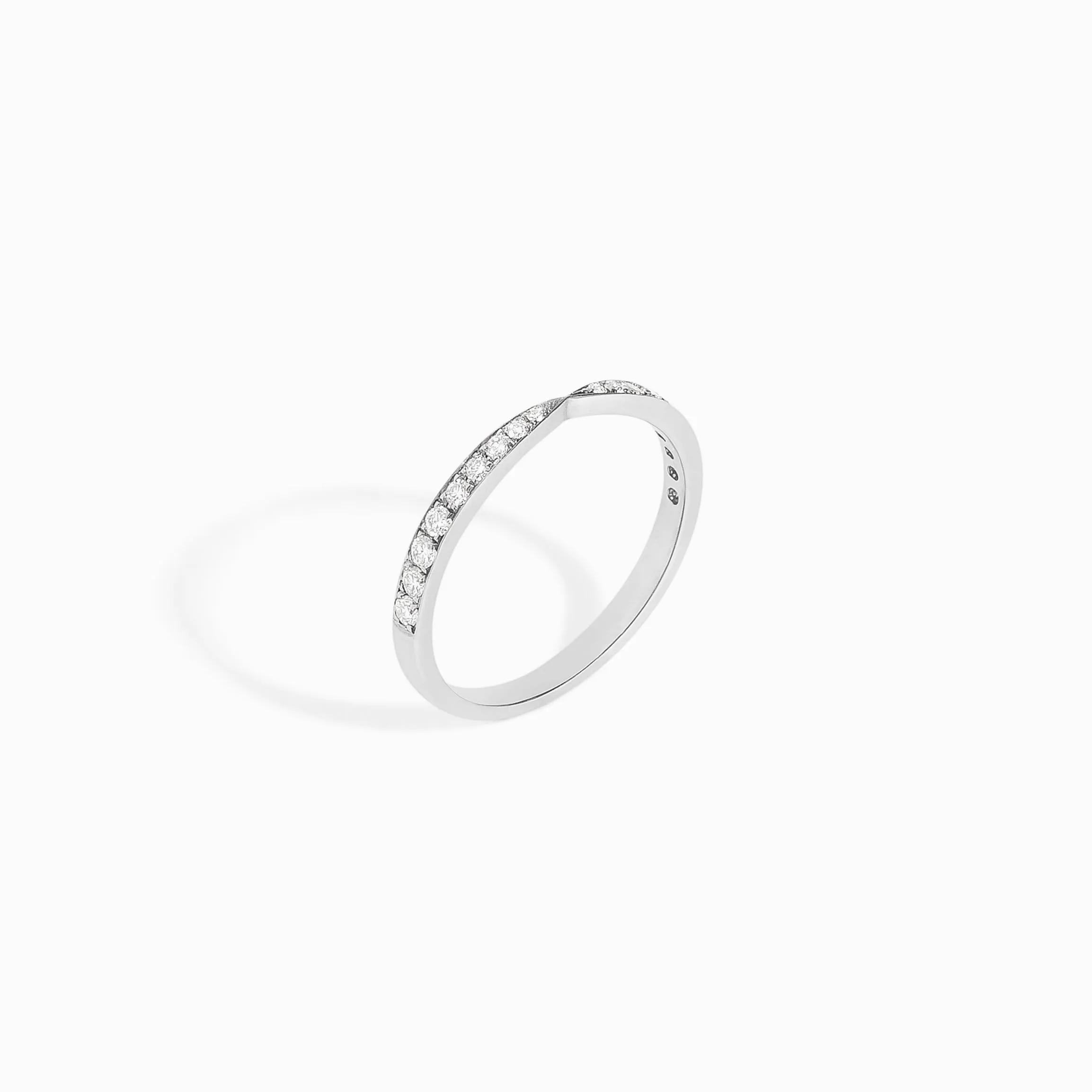 Pavé Diamond Twist Ring / 9K and 18K Solid Gold sold by Nyrelle Jewelry product image thumbnail 2