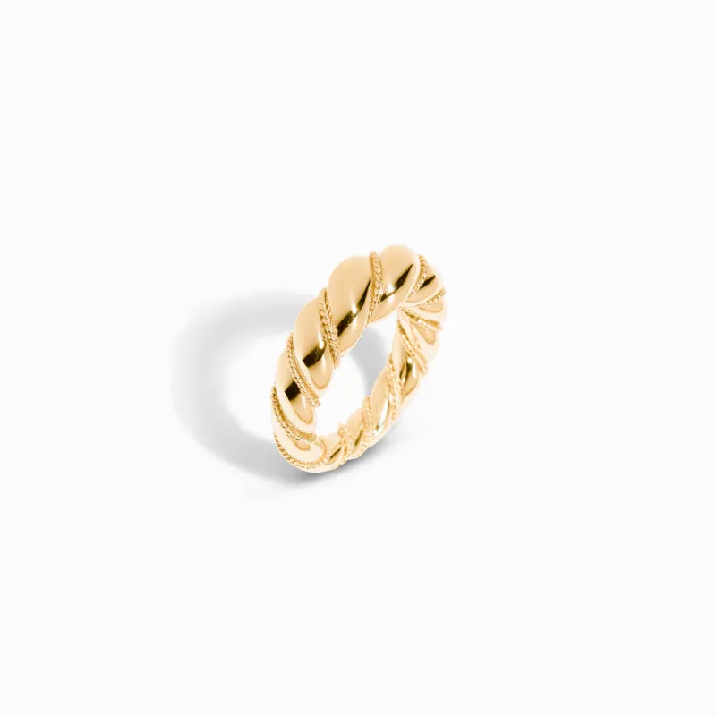 Pretzel Ring / Vermeil sold by Nyrelle Jewelry