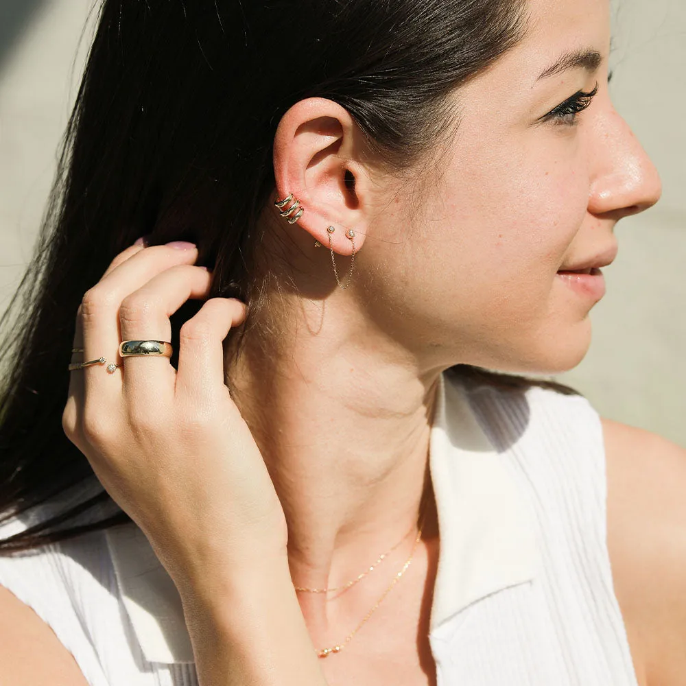 Triple Line Ear Cuff / Vermeil sold by Nyrelle Jewelry product image thumbnail 4