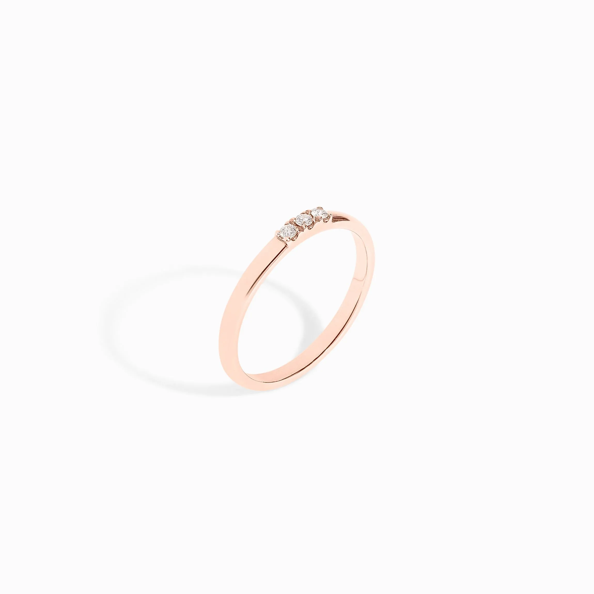 Diamond Line Ring / 9K and 18K Solid Gold sold by Nyrelle Jewelry product image thumbnail 2