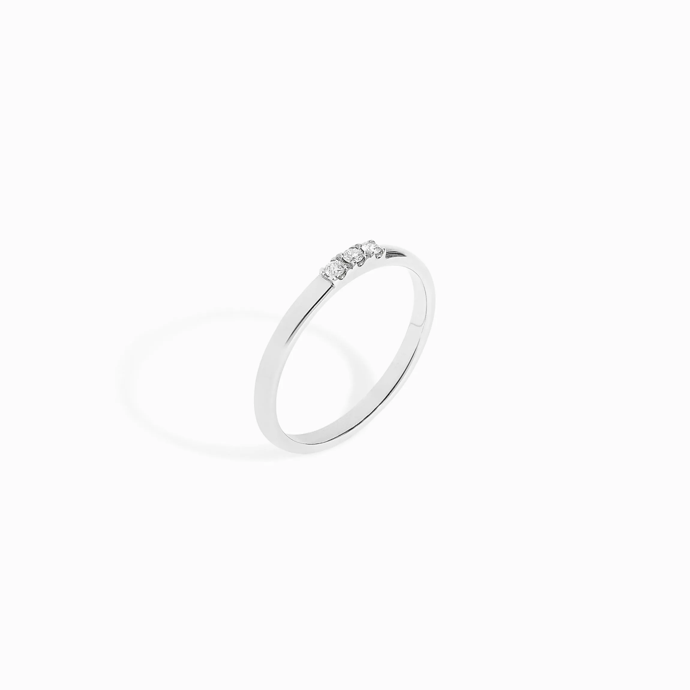 Diamond Line Ring / 9K and 18K Solid Gold sold by Nyrelle Jewelry product image thumbnail 3