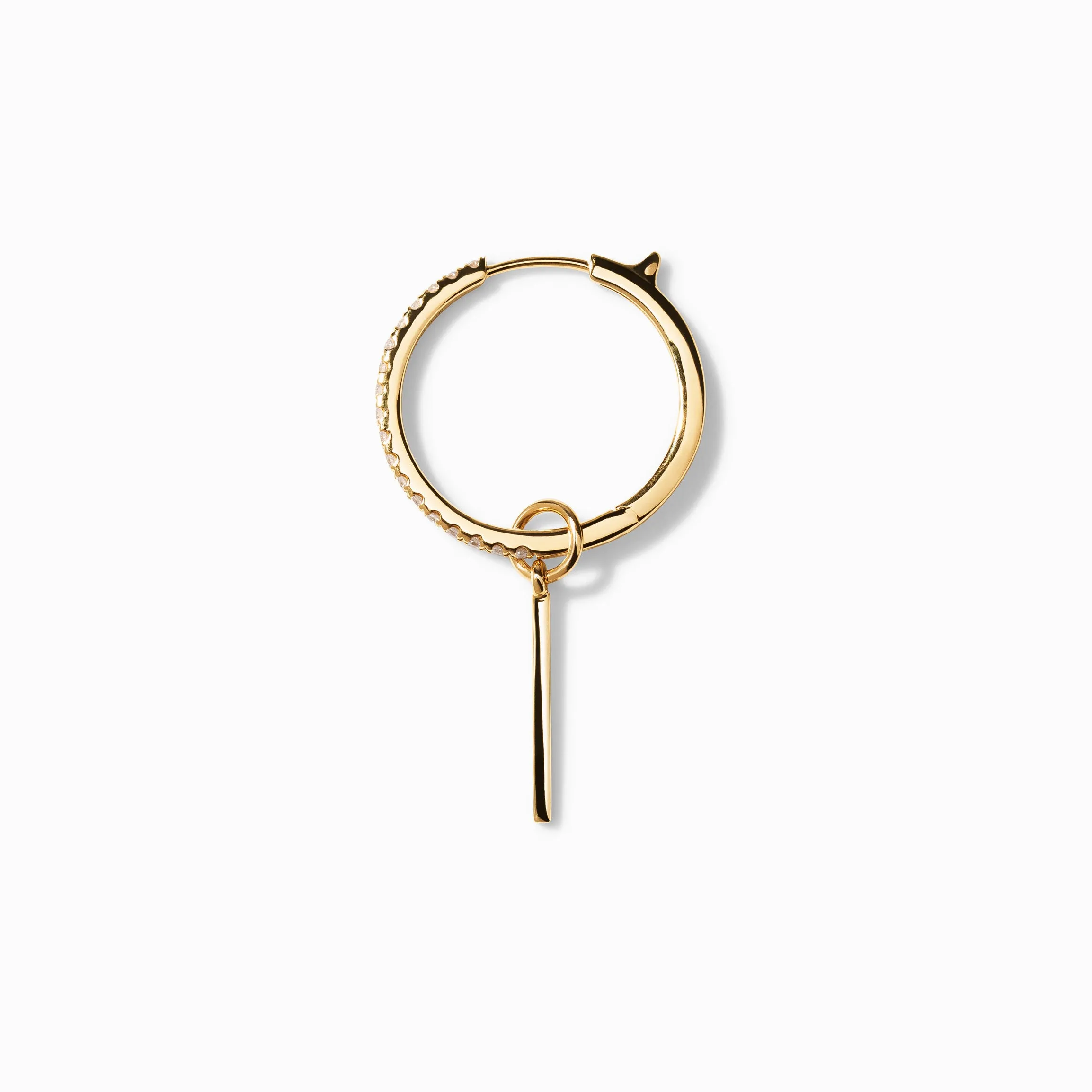 Bar Hoop Charm sold by Nyrelle Jewelry product image thumbnail 2