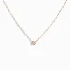 Bezel-Set Diamond Necklace / 9K and 18K Solid Gold sold by Nyrelle Jewelry