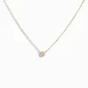 Bezel-Set Diamond Necklace / 9K and 18K Solid Gold sold by Nyrelle Jewelry