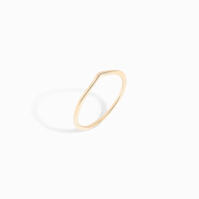 Wave Ring / 9K and 18K Solid Gold sold by Nyrelle Jewelry