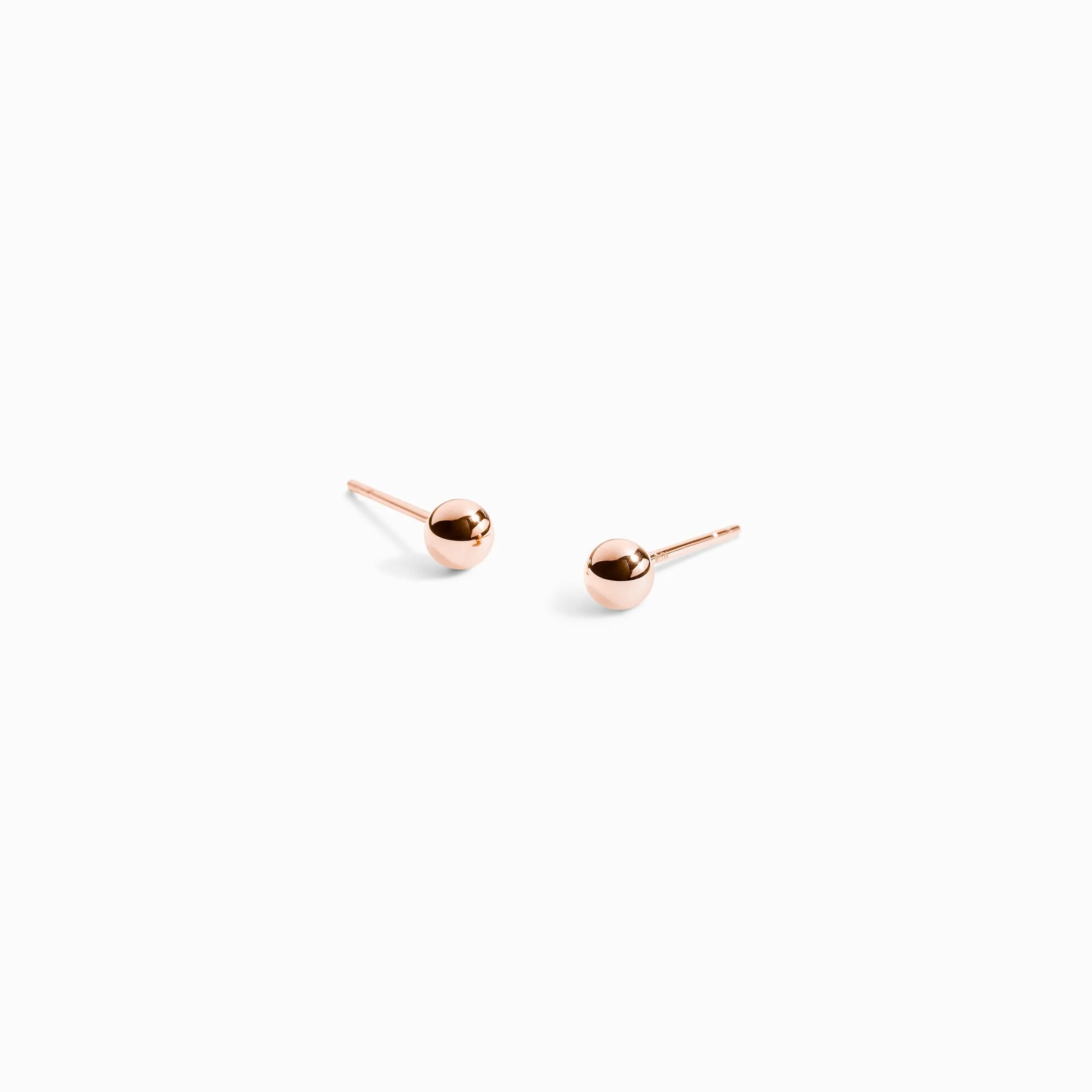 Sphere Studs / 9K and 18K Solid Gold sold by Nyrelle Jewelry product image thumbnail 3