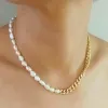 Pearl Necklace - Mason & Madison Half Chain Pearl Necklace sold by UPPER Bags