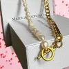 Pearl Necklace - Mason & Madison Half Chain Pearl Necklace sold by UPPER Bags