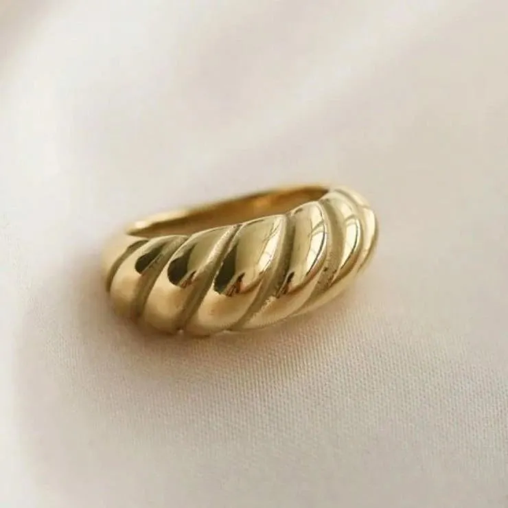 Gold Ring - Mason & Madison Croissant Dôme Ring sold by UPPER Bags product image thumbnail 3