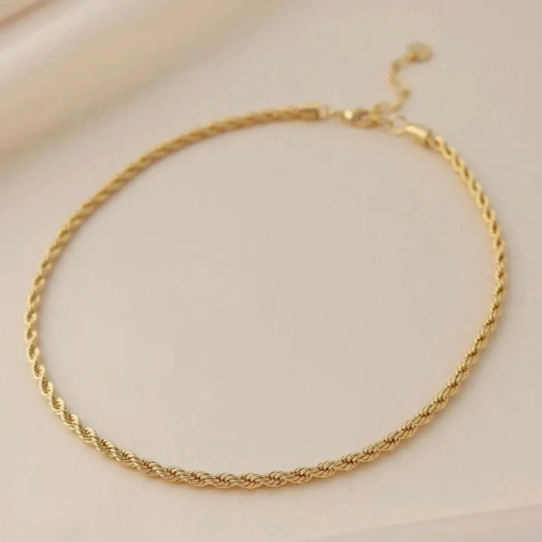 Gold Rope Chain Necklace sold by UPPER Bags product image thumbnail 2