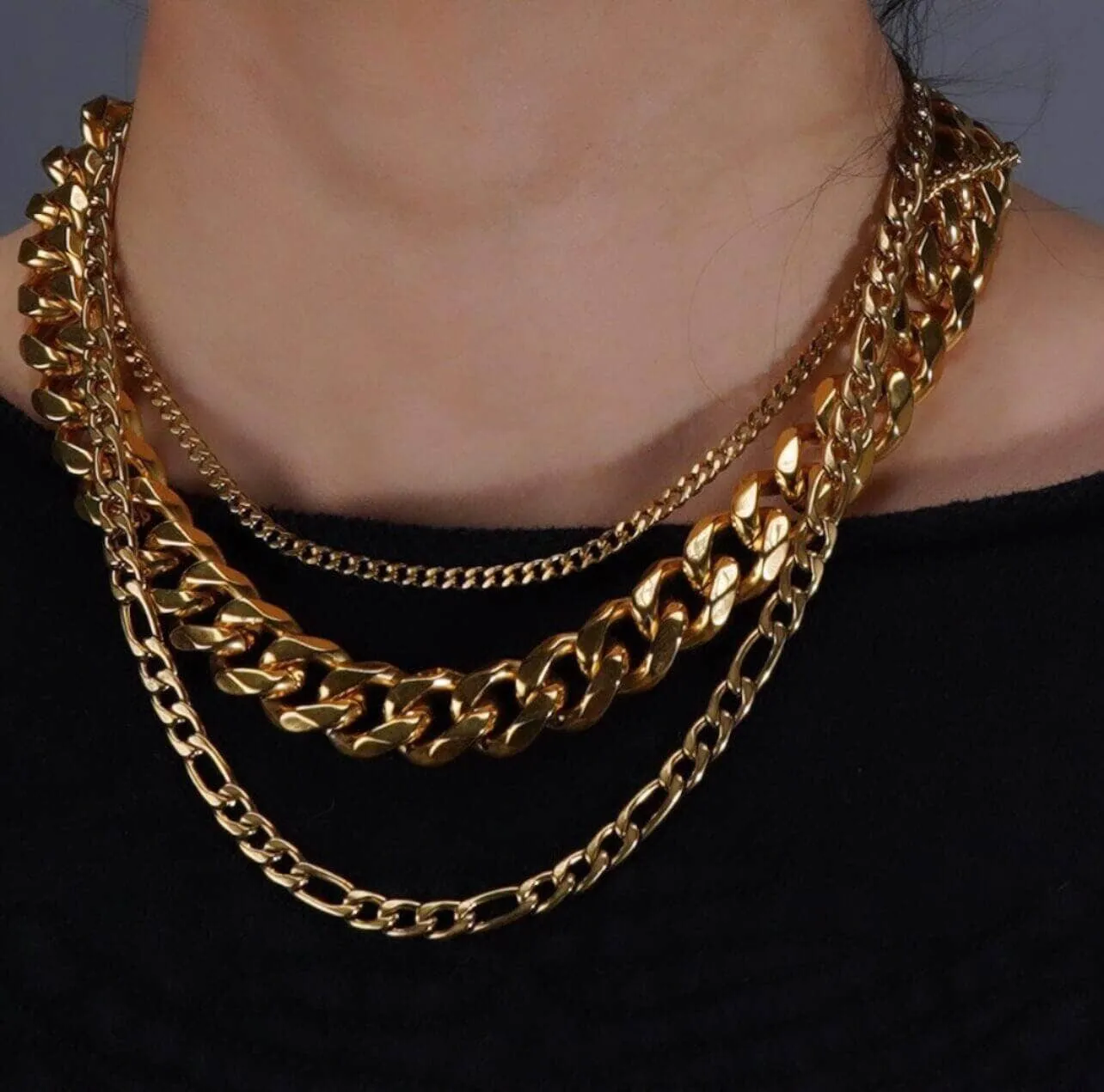 Chunky Gold Chain Necklace - Mason & Madison Chunky Chain Necklace sold by UPPER Bags product image thumbnail 5