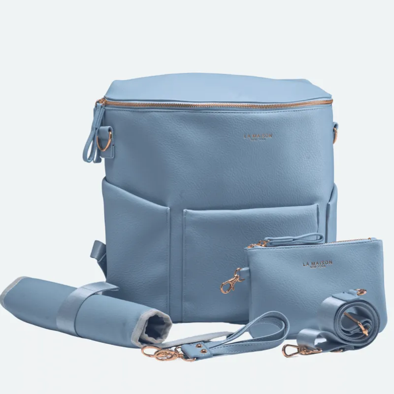 Diaper Bag Set - La Maison (Sky Blue) sold by UPPER Bags
