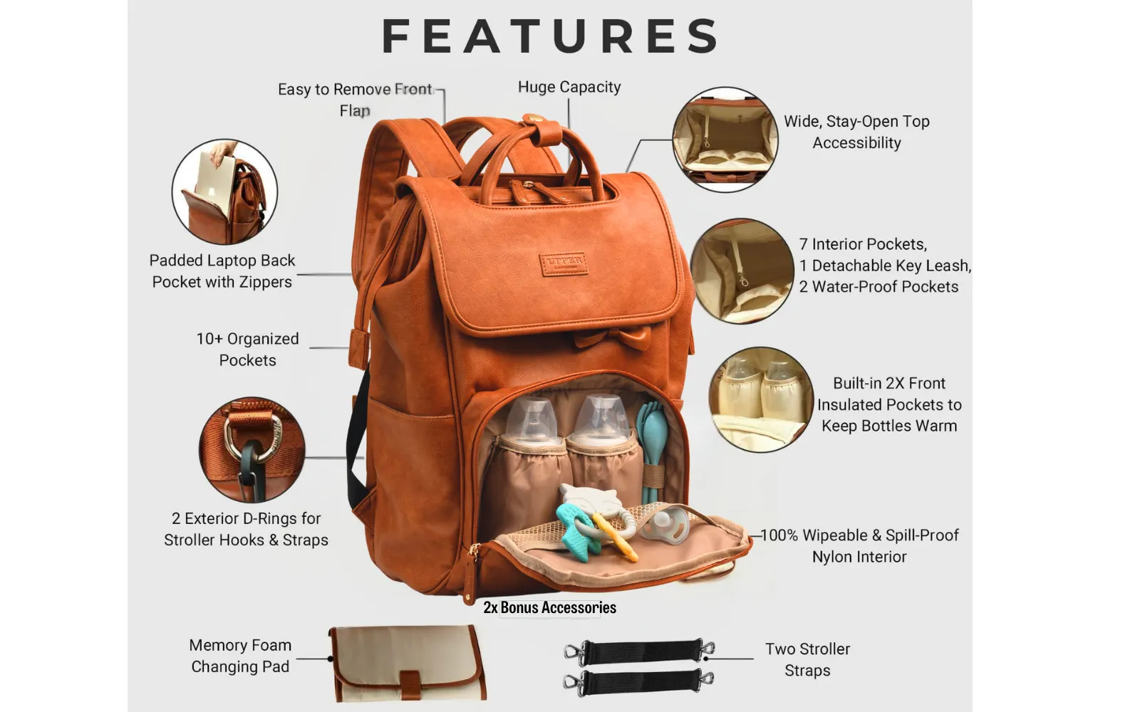 The Commuter Backpack (21L) sold by UPPER Bags product image thumbnail 2