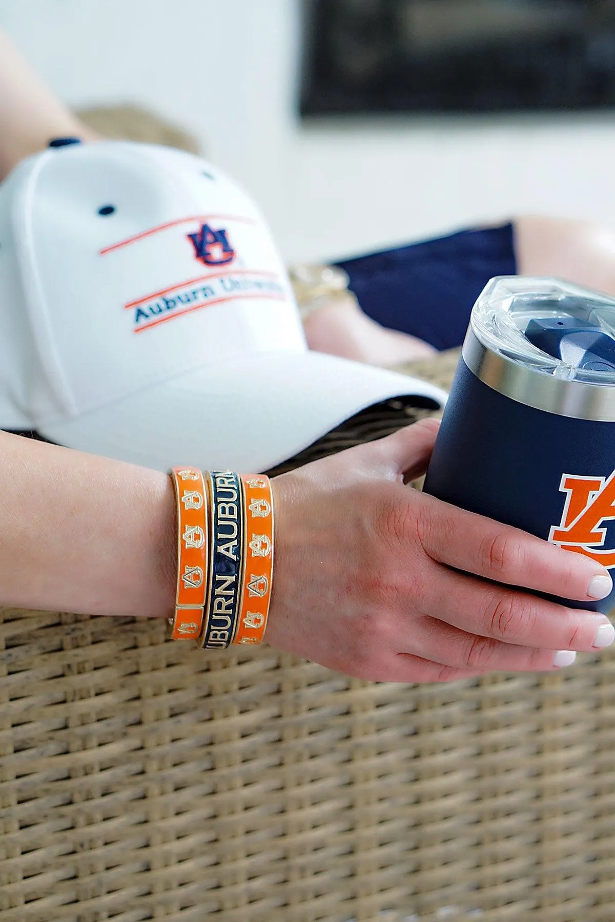 Auburn Tigers Enamel Hinge Bangle sold by Canvas Style product image thumbnail 2