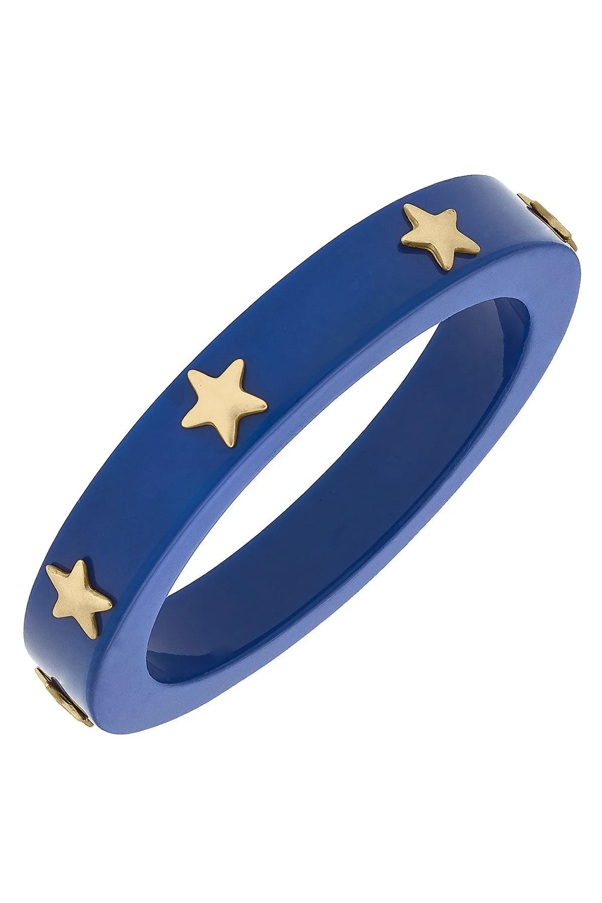 Liberty Star Resin Bangle in Blue sold by Canvas Style