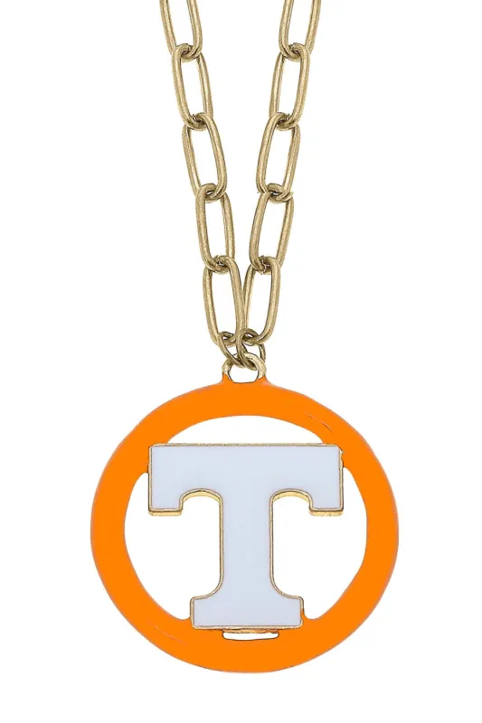 Tennessee Volunteers Logo Enamel Medallion 32" Necklace sold by Canvas Style