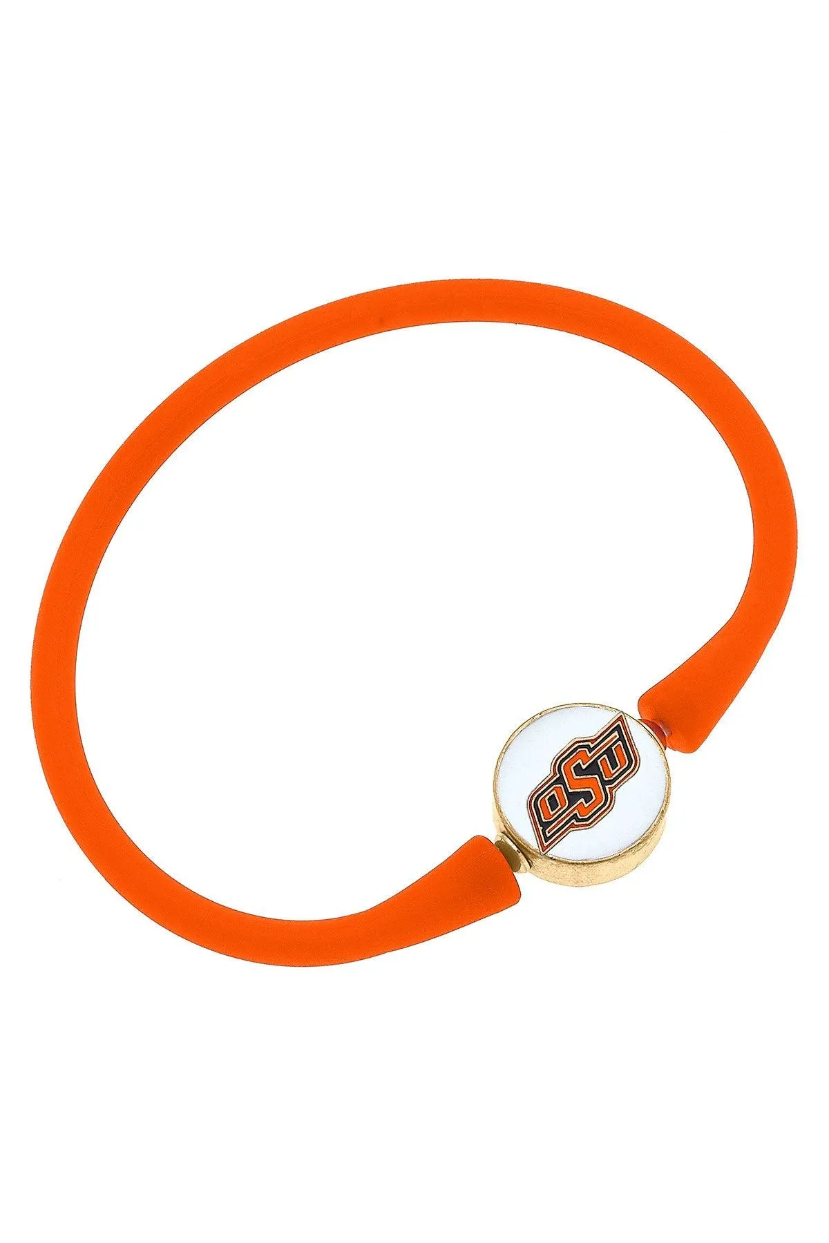 Oklahoma State Cowboys Enamel Silicone Bali Bracelet - FINAL SALE sold by Canvas Style