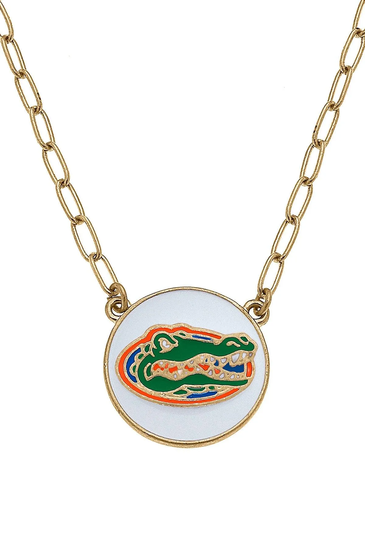 Florida Gators Enamel Disc Pendant Necklace - FINAL SALE sold by Canvas Style