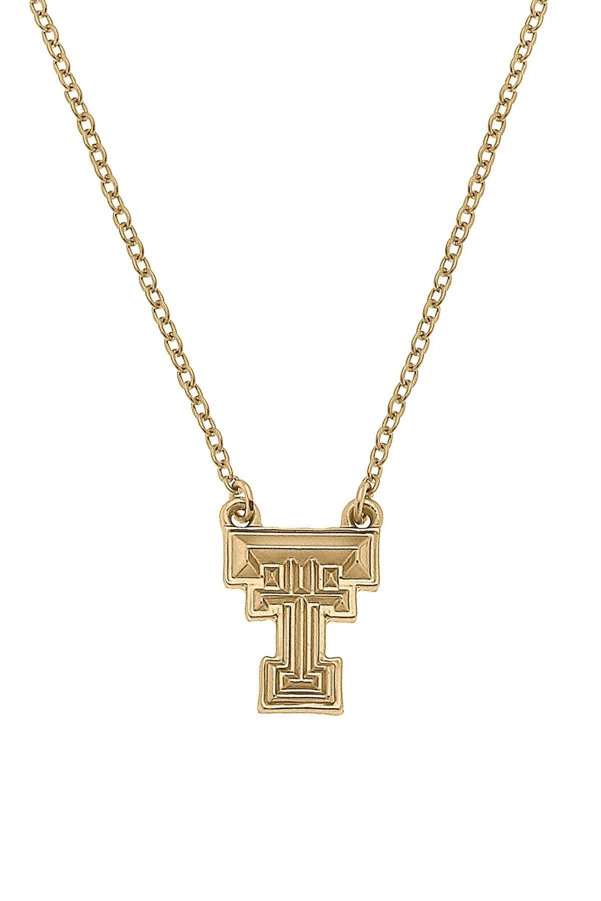 Texas Tech Red Raiders 24K Gold Plated Pendant Necklace sold by Canvas Style
