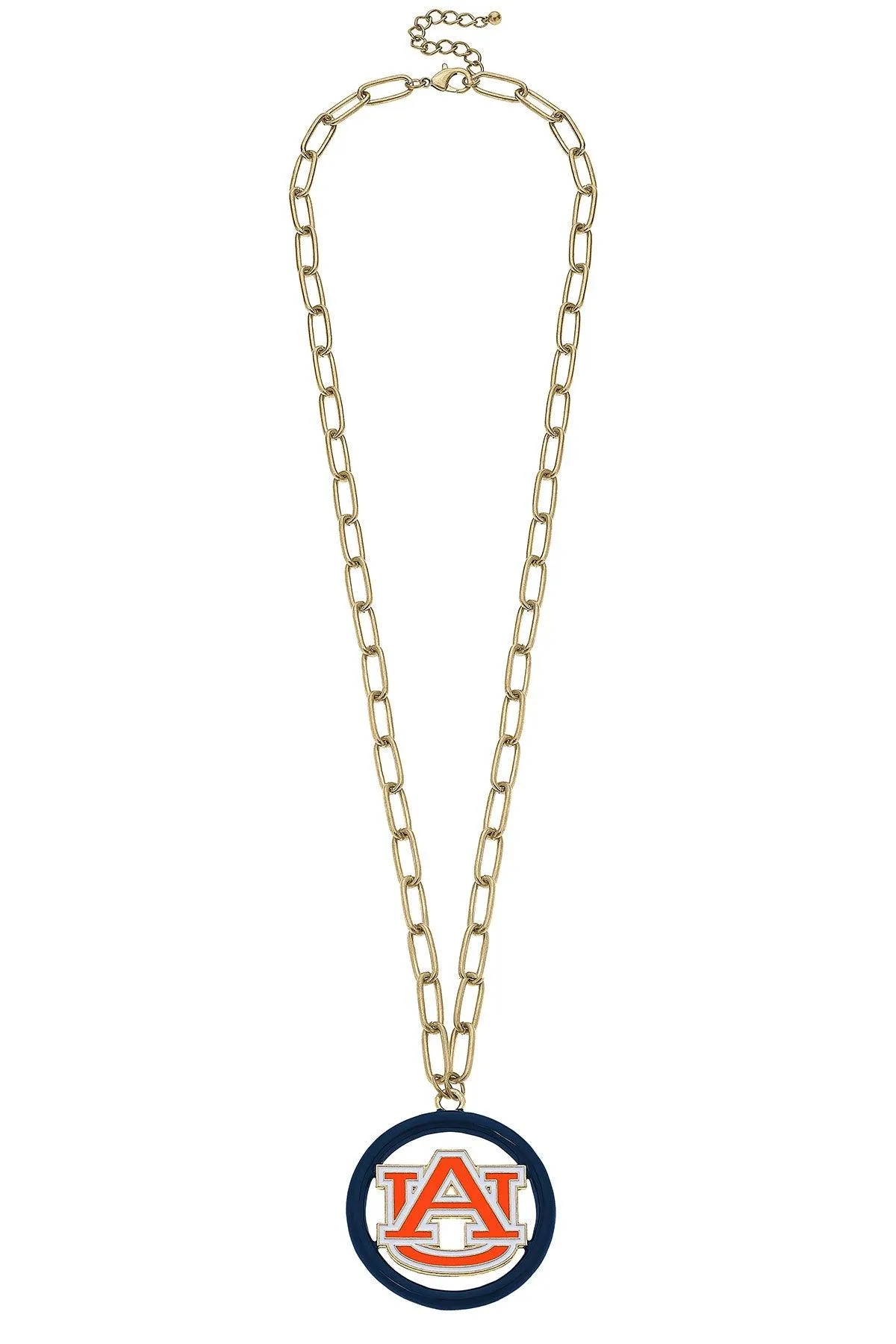 Auburn Tigers Logo Enamel Medallion 32" Necklace sold by Canvas Style product image thumbnail 2