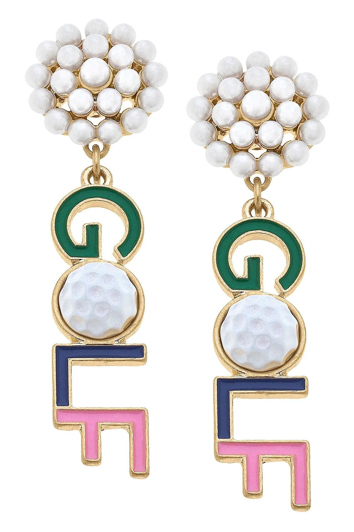 GOLF Enamel Earrings sold by Canvas Style