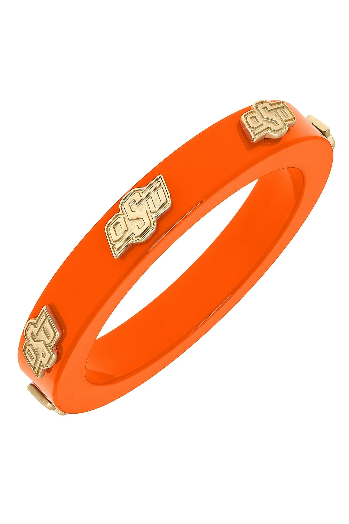 Oklahoma State Cowboys Resin Logo Bangle - FINAL SALE sold by Canvas Style