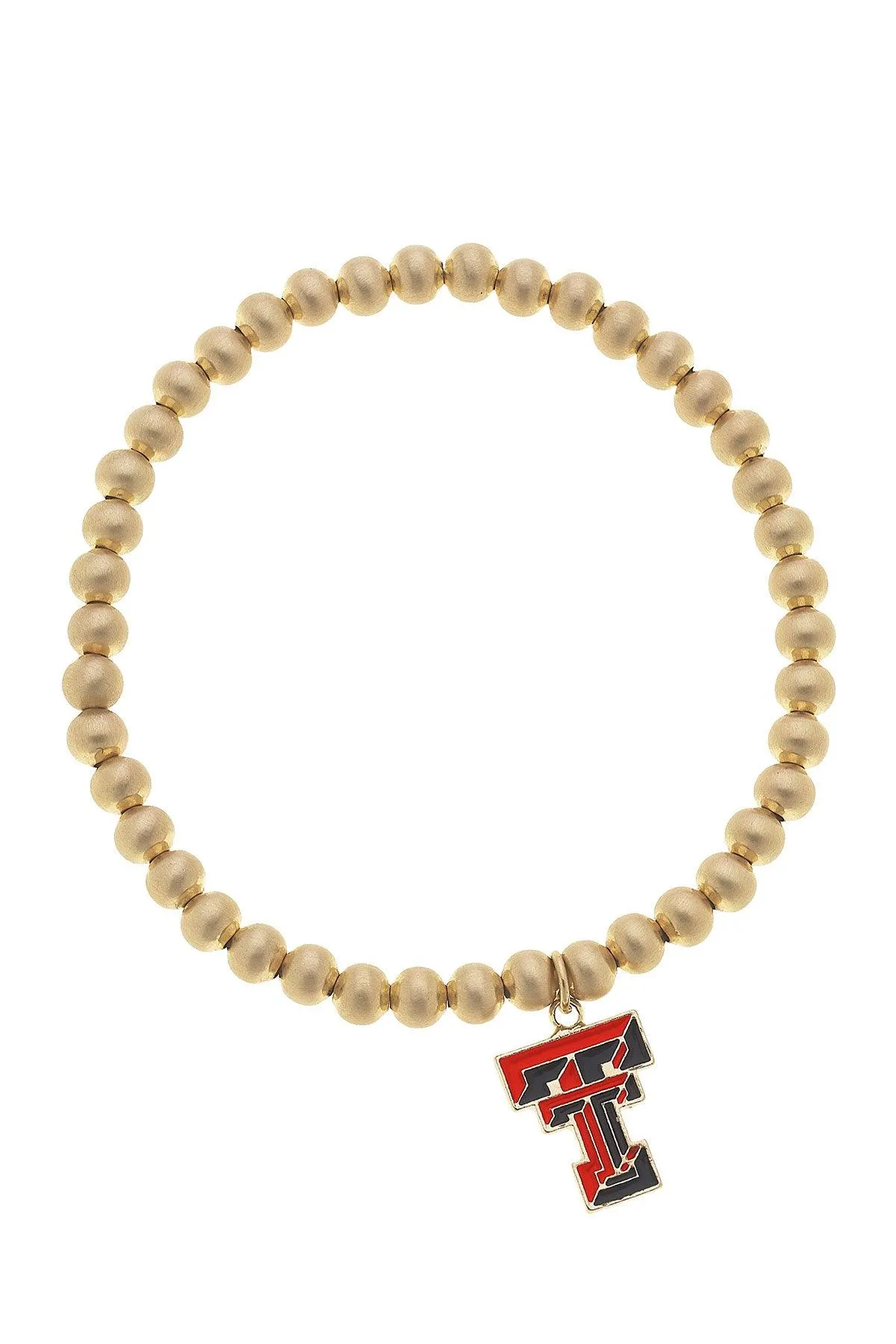 Texas Tech Red Raiders Ball Bead Stretch Bracelet sold by Canvas Style