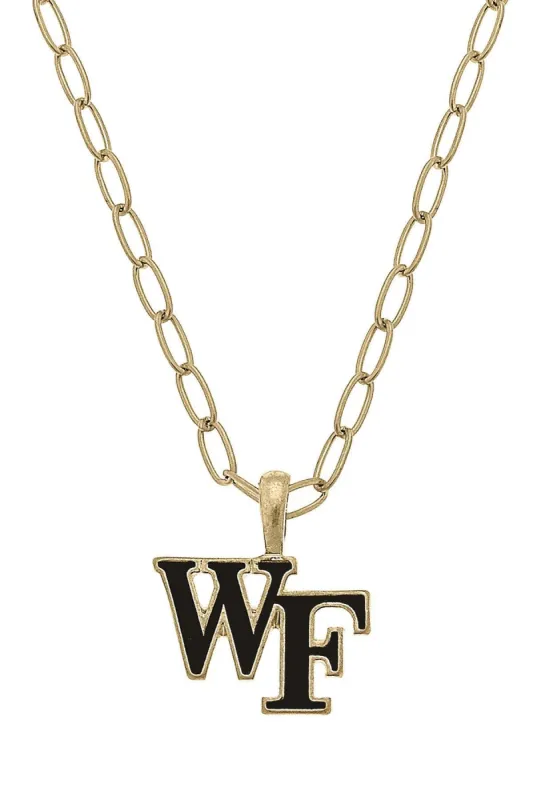 Wake Forest Demon Deacons Enamel Pendant Necklace - FINAL SALE sold by Canvas Style