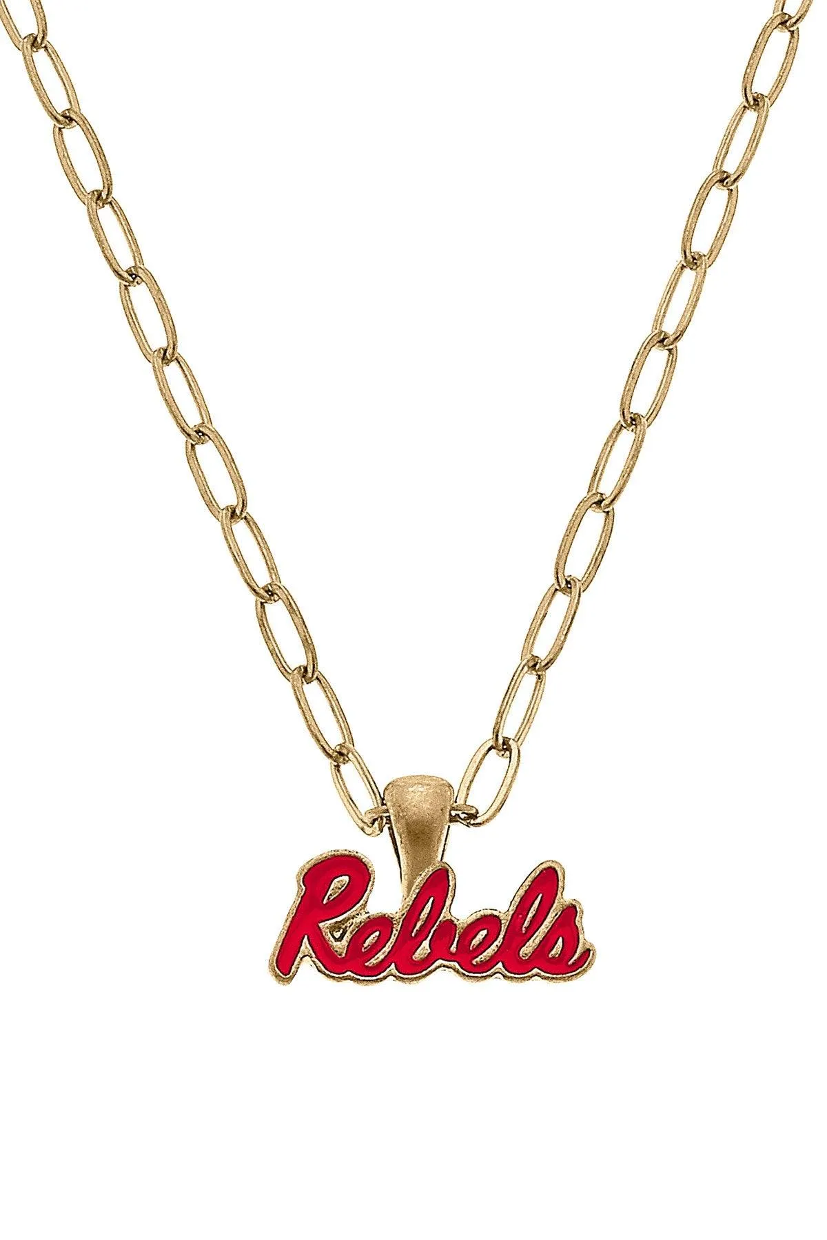 Ole Miss Rebels Enamel Pendant Necklace - FINAL SALE sold by Canvas Style