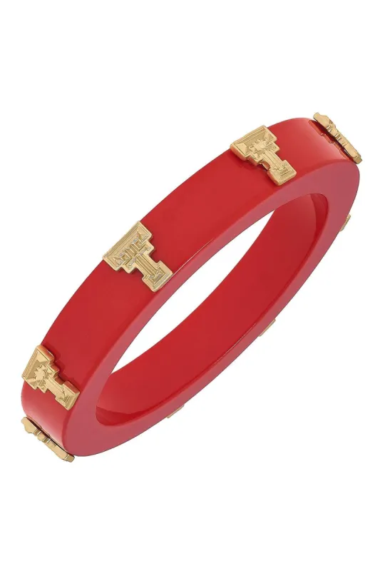 Texas Tech Red Raiders Resin Logo Bangle - FINAL SALE sold by Canvas Style