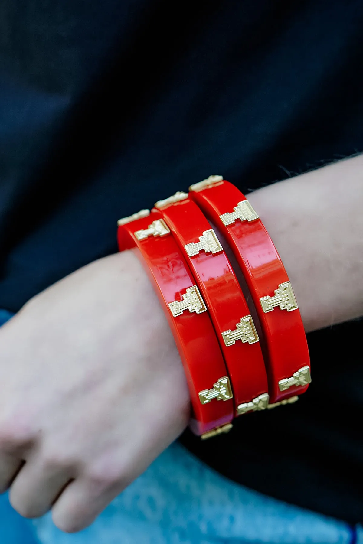 Texas Tech Red Raiders Resin Logo Bangle - FINAL SALE sold by Canvas Style product image thumbnail 2