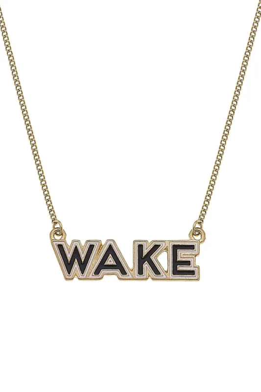 Wake Forest Demon Deacons Outline Enamel Necklace - FINAL SALE sold by Canvas Style
