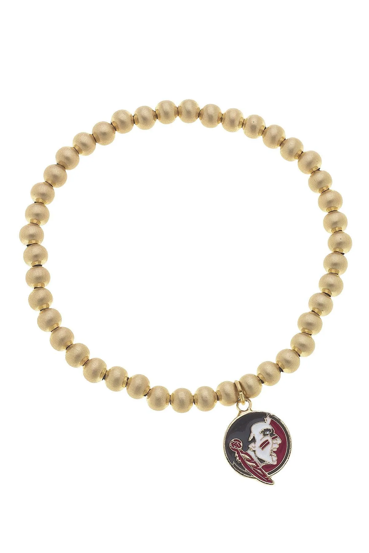 Florida State Seminoles Ball Bead Stretch Bracelet sold by Canvas Style