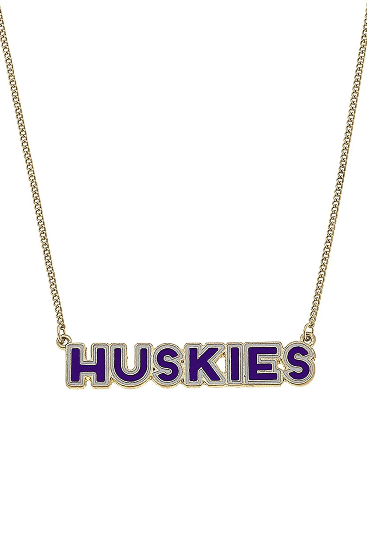 Washington Huskies Outline Enamel Necklace - FINAL SALE sold by Canvas Style