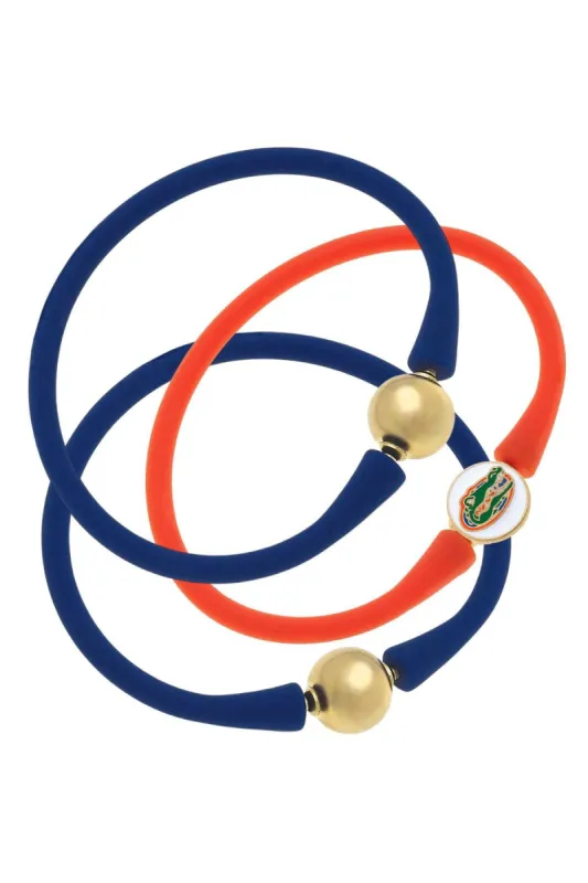 Florida Gators 24K Gold Plated Bali Bracelet Stack (Set of 3) sold by Canvas Style