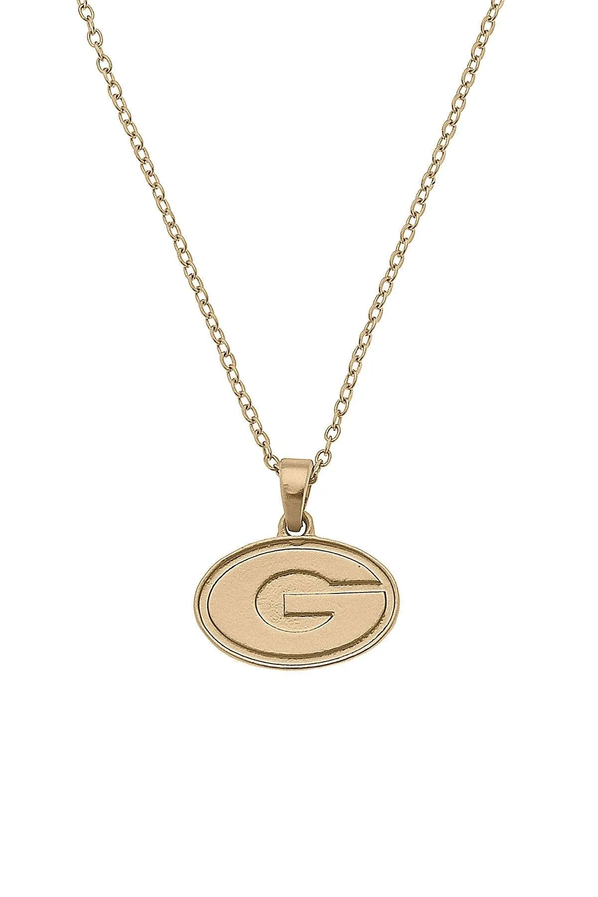 Georgia Bulldogs 24K Gold Plated Pendant Necklace sold by Canvas Style
